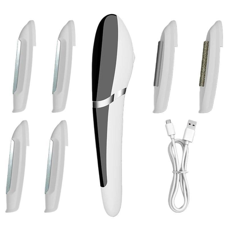 Premium Rechargeable LED Electric Facial Hair Remover & Eyebrow Trimmer