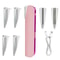 Premium Rechargeable LED Electric Facial Hair Remover Eyebrow Trimmer 10