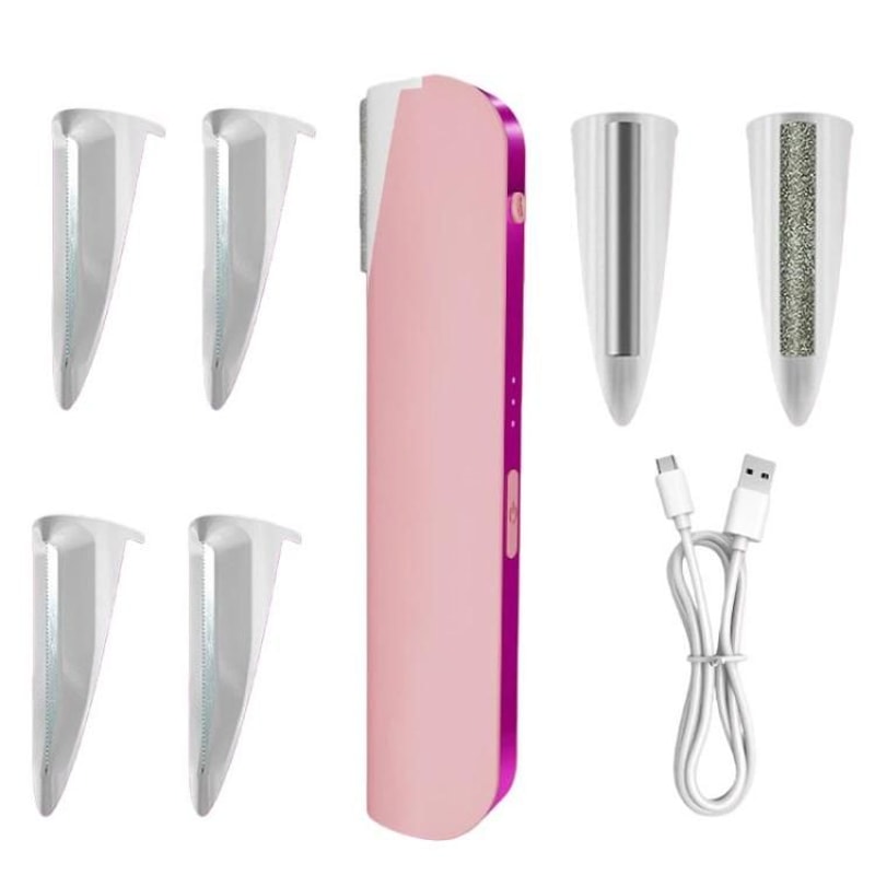 Premium Rechargeable LED Electric Facial Hair Remover Eyebrow Trimmer 10