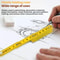 Premium Portable Folding Measuring Ruler Compact Keychain Precision Tool 6