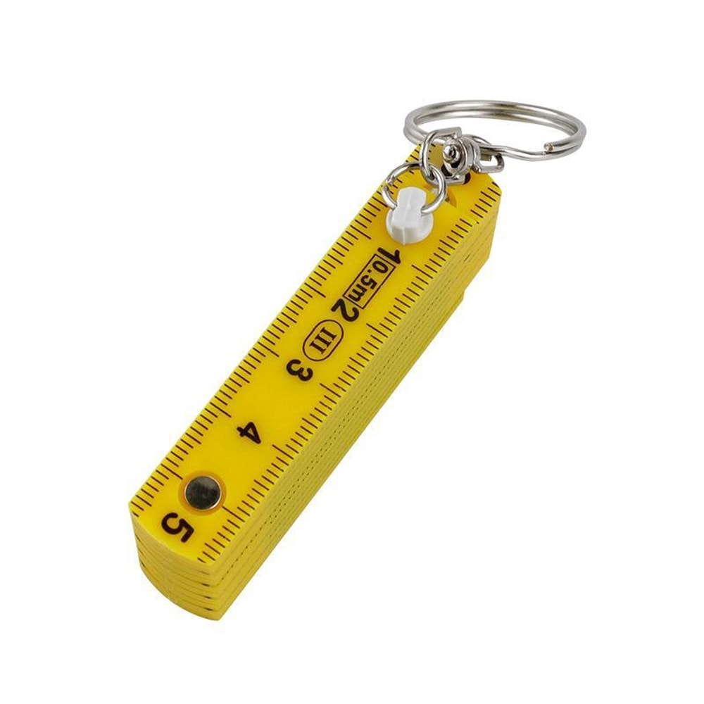 Premium Portable Folding Measuring Ruler Compact Keychain Precision Tool 9
