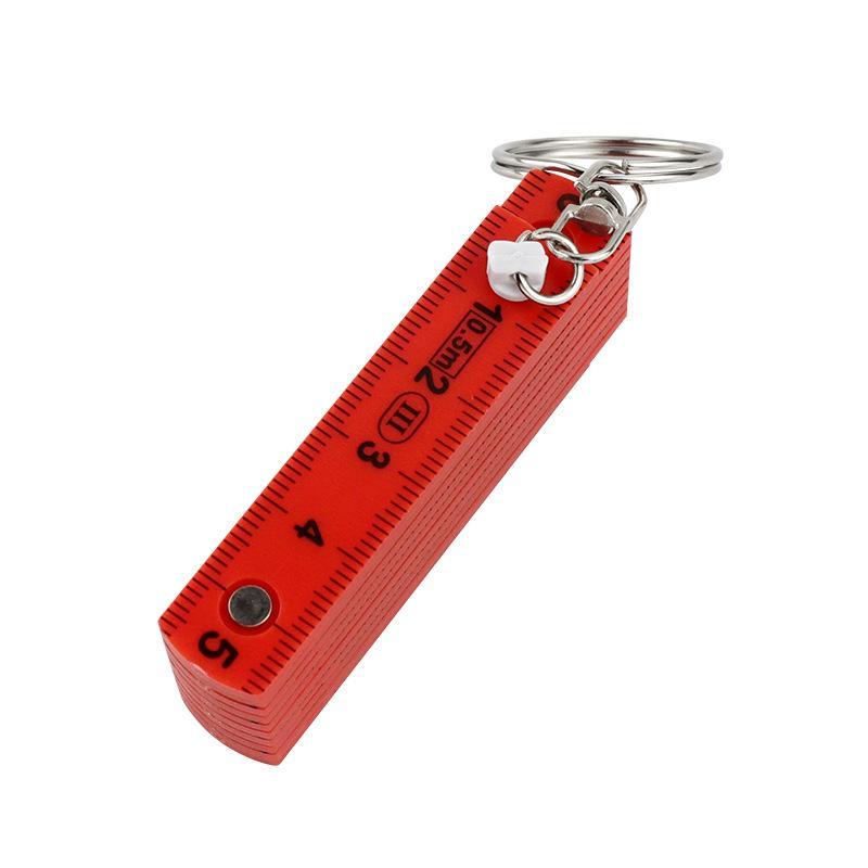 Premium Portable Folding Measuring Ruler Compact Keychain Precision Tool 10