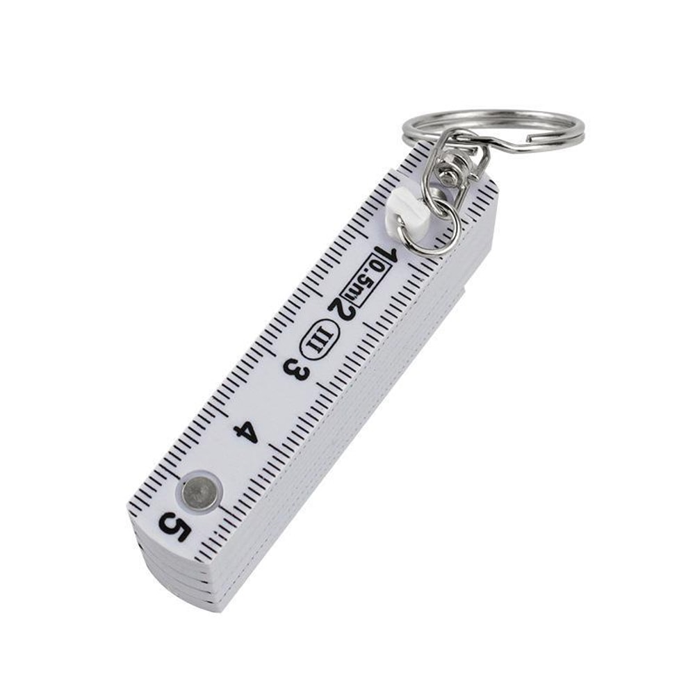 Premium Portable Folding Measuring Ruler Compact Keychain Precision Tool 11