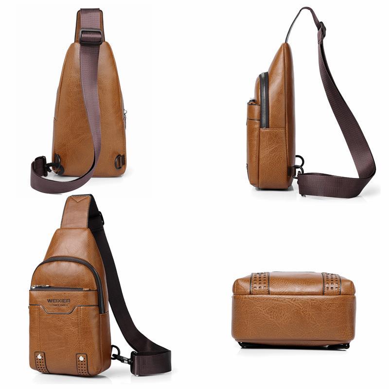 Water Resistant Men Chest Bag Lightweight Crossbody Backpack 1