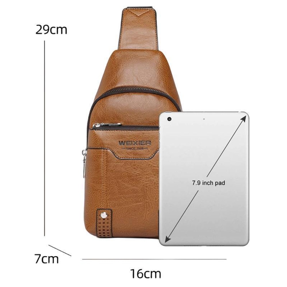 Water Resistant Men Chest Bag Lightweight Crossbody Backpack 2