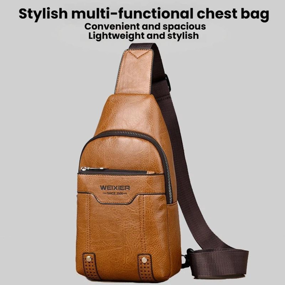 Water Resistant Men Chest Bag Lightweight Crossbody Backpack 3