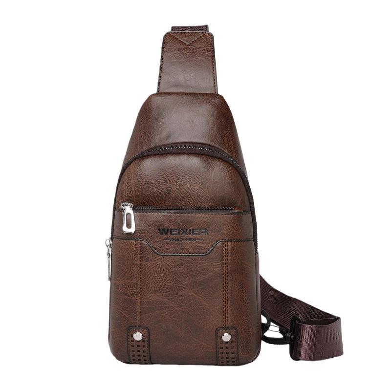 Water Resistant Men Chest Bag Lightweight Crossbody Backpack 12