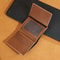 Men Vintage Slim PU Leather Travel Card Holder Wallet Compact Everyday Wallet 1