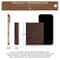 Men Vintage Slim PU Leather Travel Card Holder Wallet Compact Everyday Wallet 6