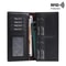 Men Vintage Leather RFID Wallet Long Bifold Zip Card Holder 3