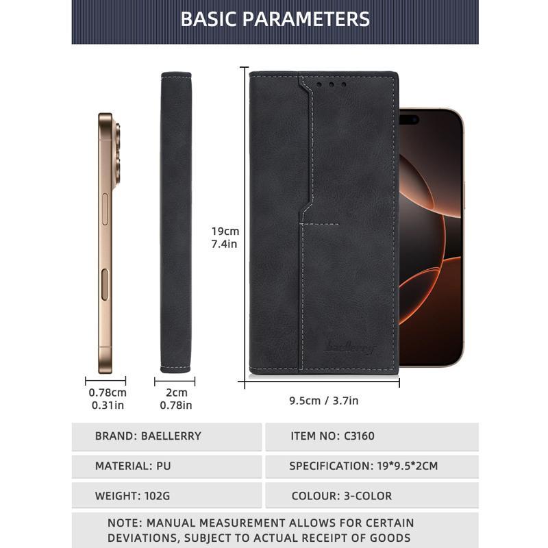 Men Vintage Leather RFID Wallet Long Bifold Zip Card Holder 7