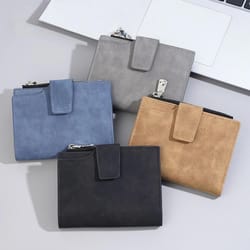 premium compact trifold wallet for men slim vertical minimalist wallet