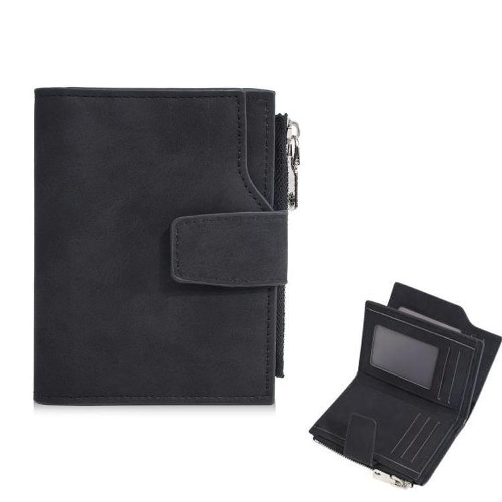 Premium Compact Trifold Wallet For Men Slim Vertical Minimalist Wallet 8