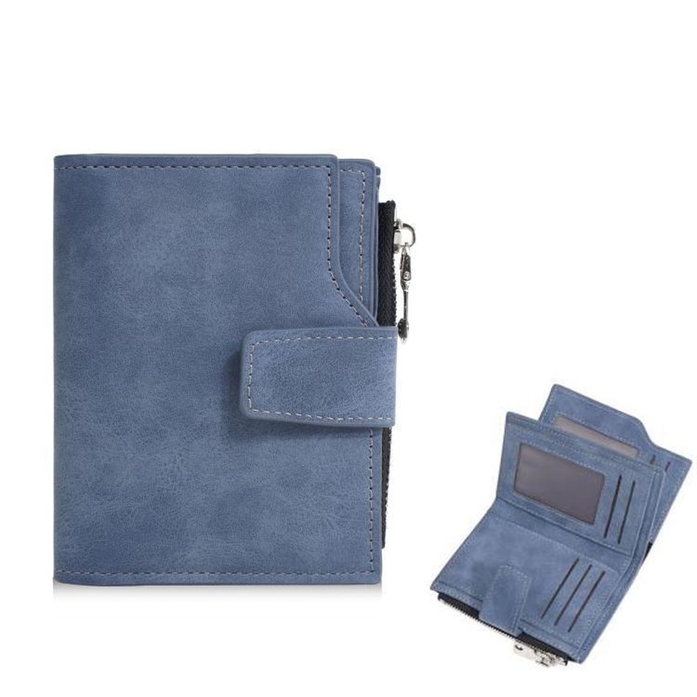 Premium Compact Trifold Wallet For Men Slim Vertical Minimalist Wallet 10