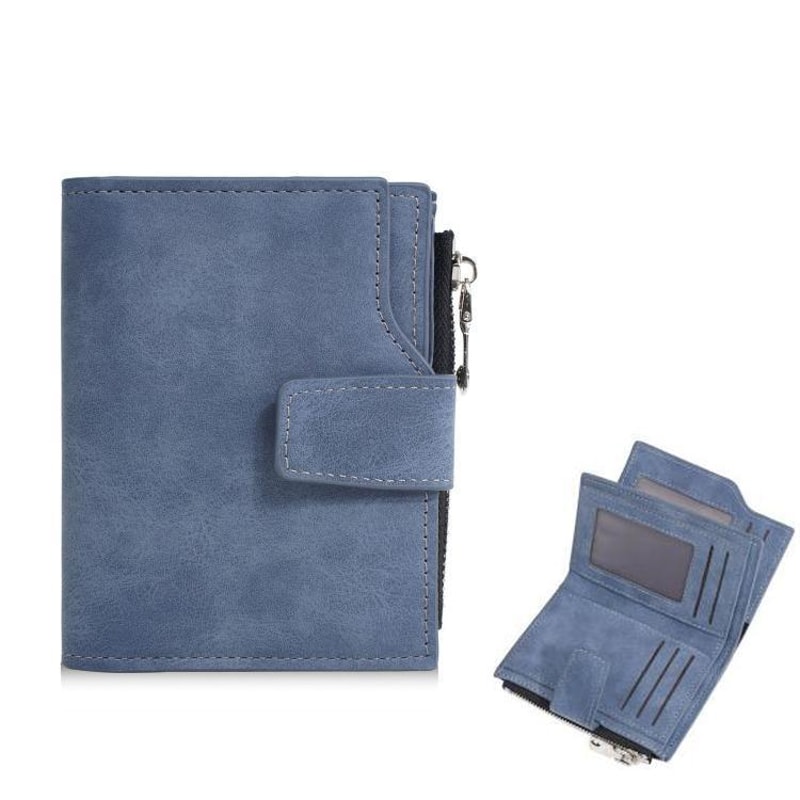 Premium Compact Trifold Wallet For Men Slim Vertical Minimalist Wallet 10