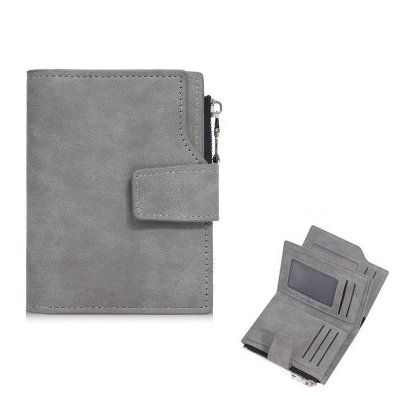Premium Compact Trifold Wallet For Men Slim Vertical Minimalist Wallet 9