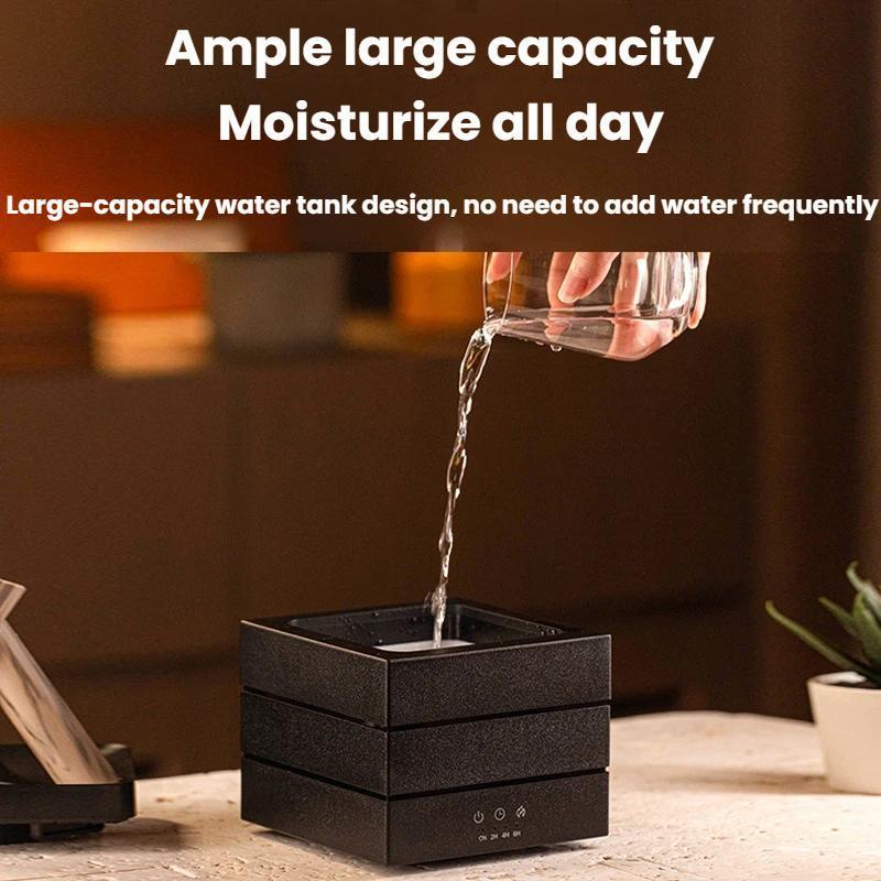 Premium USB Aromatherapy Diffuser Desktop Air Humidifier With Colorful Gradient Flame 2