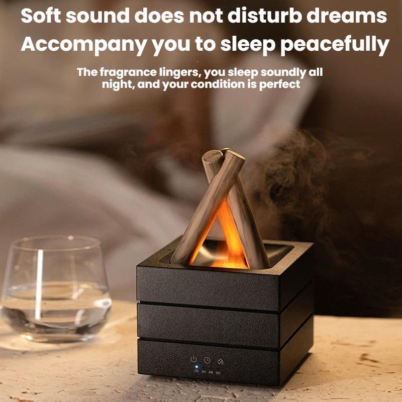 Premium USB Aromatherapy Diffuser Desktop Air Humidifier With Colorful Gradient Flame 3