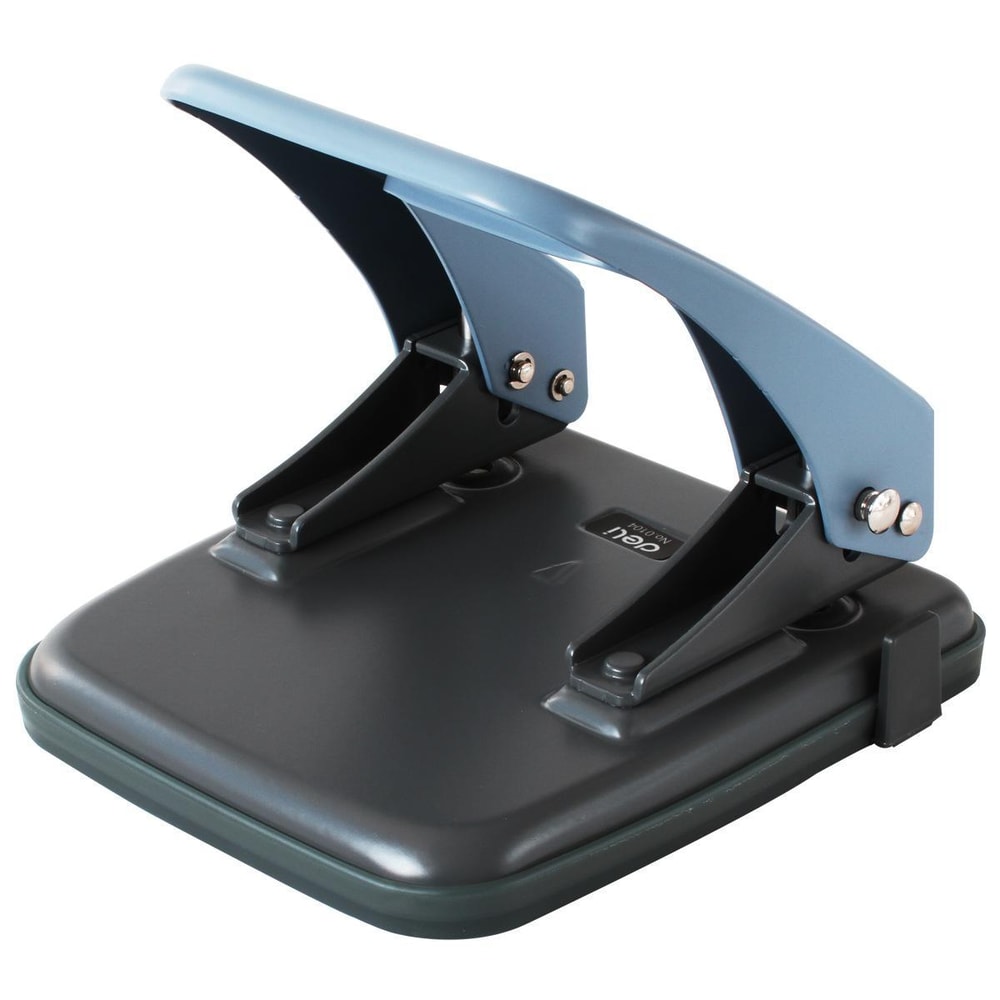 Metal 2 Hole Paper Punch With Ruler Precision Guide 35 Sheet Capacity 2