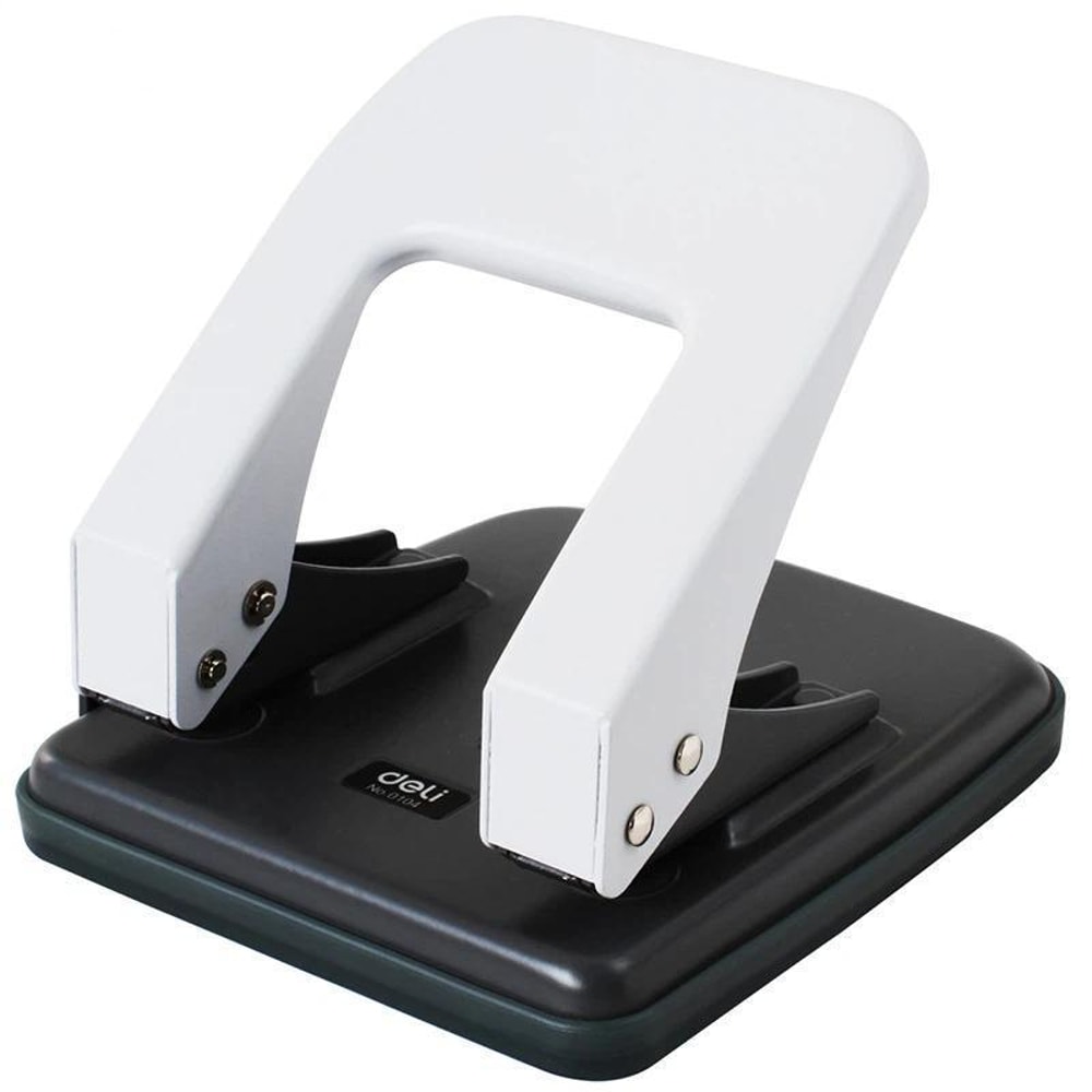 Metal 2 Hole Paper Punch With Ruler Precision Guide 35 Sheet Capacity 8