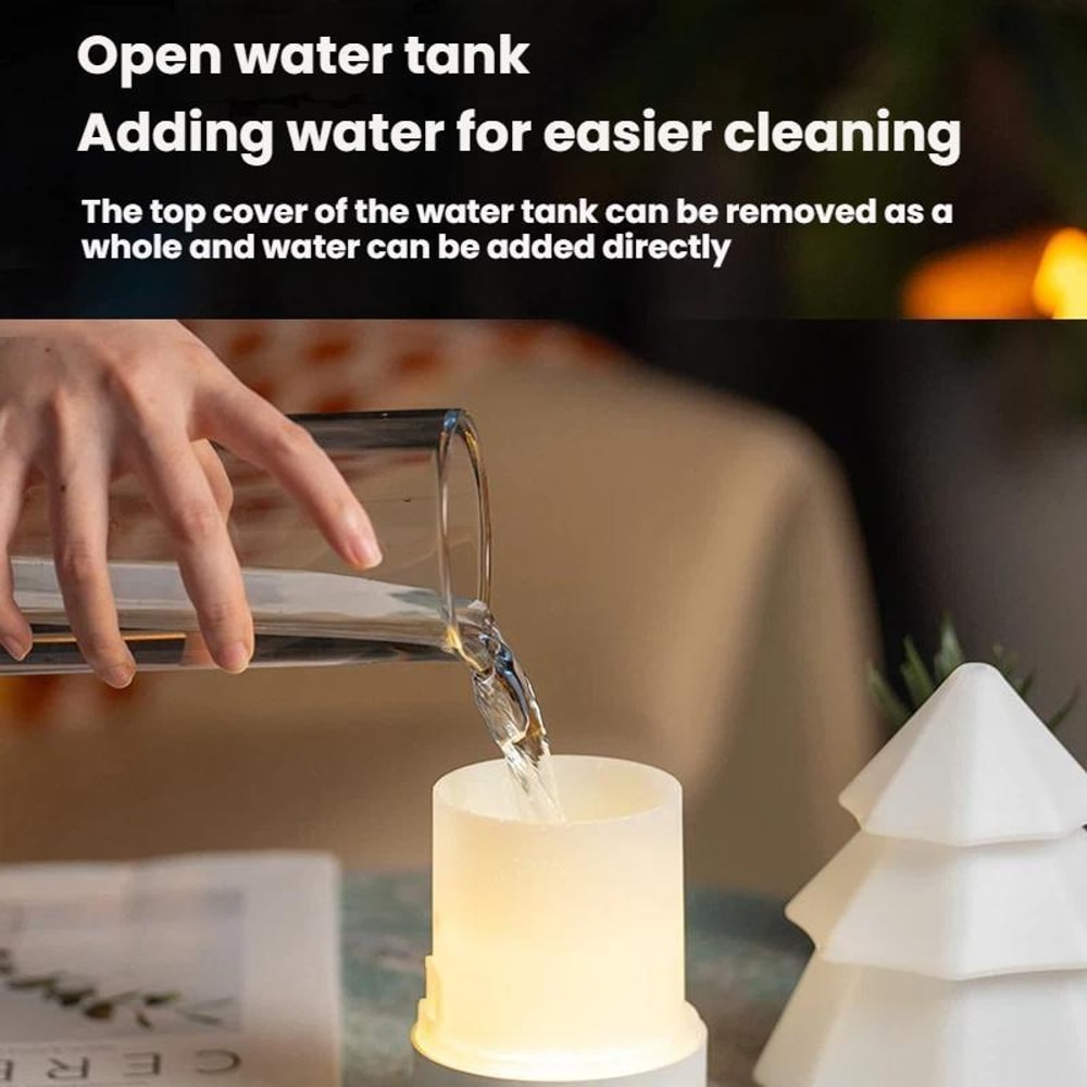 Festive USB Aromatherapy Diffuser Christmas Tree With LED Mood Light Mini Humidifier 2