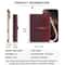 Pearl Chain Women Slim Wallet Compact Card Holder With Zipper Coin Pouch 7