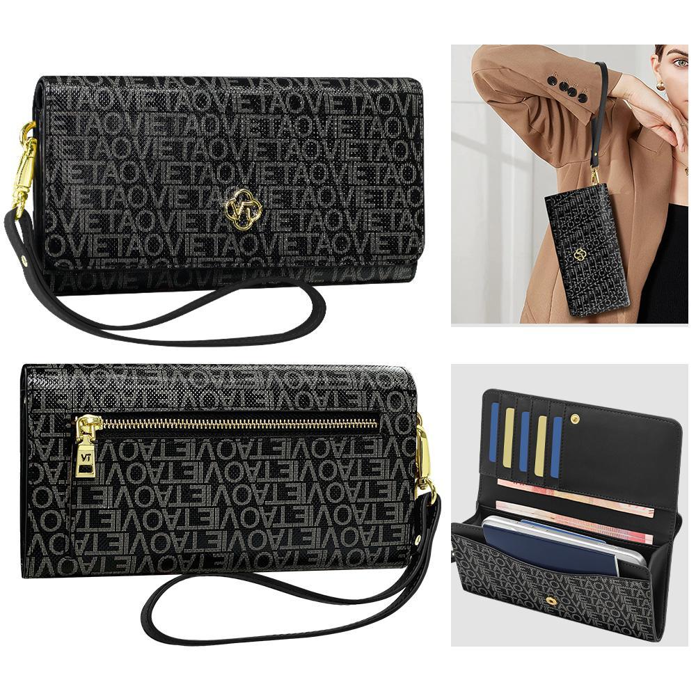 Premium Multifunctional Leather Phone Bag With Lanyard Wrist Strap 11