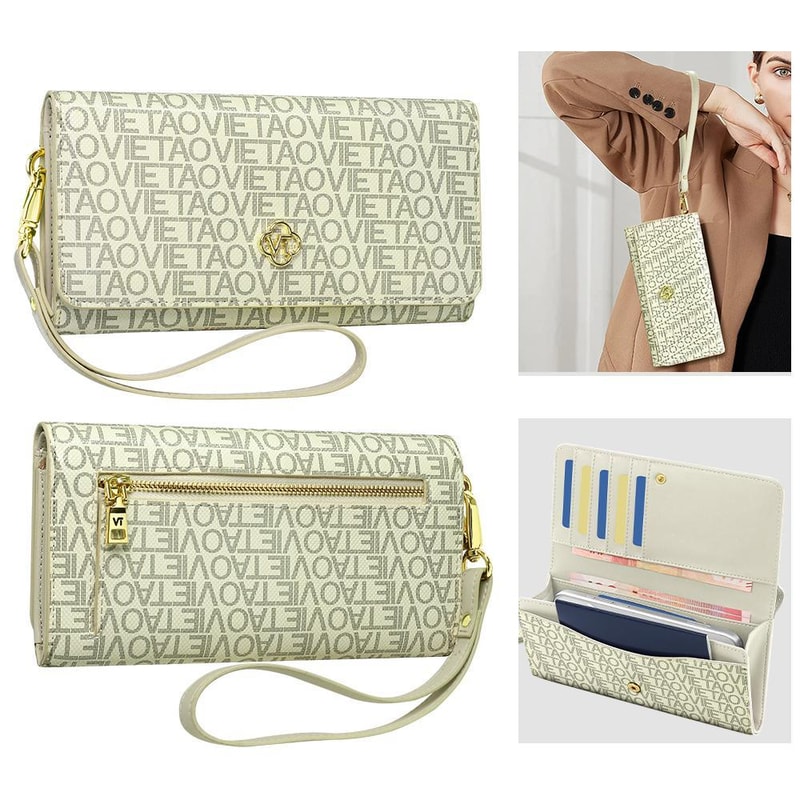 Premium Multifunctional Leather Phone Bag with Lanyard & Wrist Strap