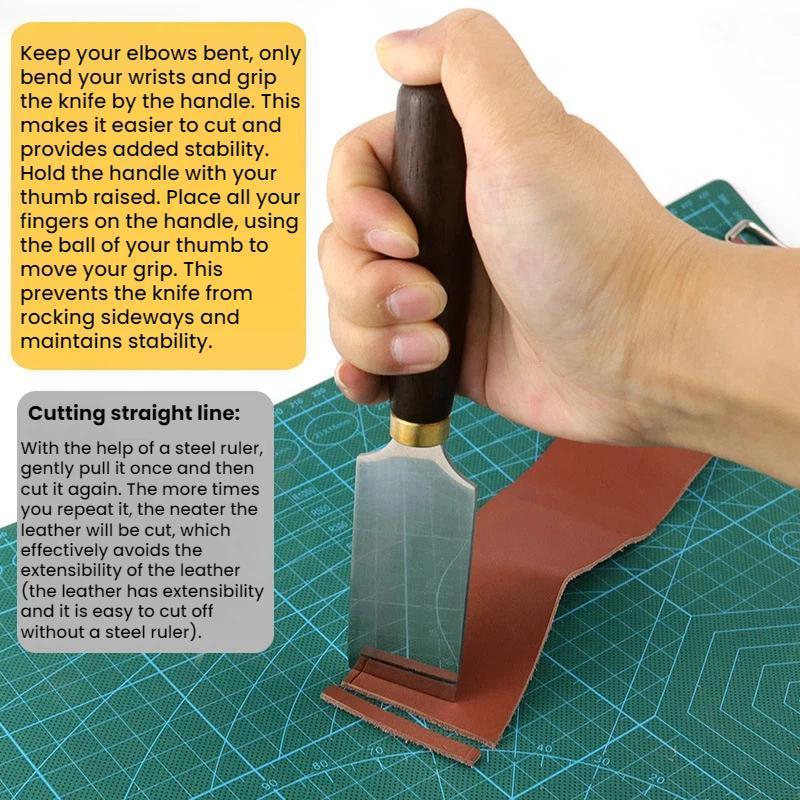 Premium Leather Craft Utility Knife For Cutting Thinning 4