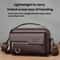 Men Waterproof PU Leather Messenger Bag Large Capacity Commuting Shoulder Bag 2