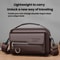 Men Waterproof PU Leather Messenger Bag Large Capacity Commuting Shoulder Bag 2