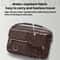 Men Waterproof PU Leather Messenger Bag Large Capacity Commuting Shoulder Bag 3