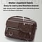 Men Waterproof PU Leather Messenger Bag Large Capacity Commuting Shoulder Bag 3