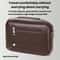 Men Waterproof PU Leather Messenger Bag Large Capacity Commuting Shoulder Bag 4