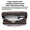 Men Waterproof PU Leather Messenger Bag Large Capacity Commuting Shoulder Bag 5
