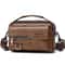 Men Waterproof PU Leather Messenger Bag Large Capacity Commuting Shoulder Bag 11