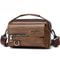 Men Waterproof PU Leather Messenger Bag Large Capacity Commuting Shoulder Bag 11