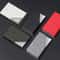 Premium Stainless Steel & Leather Business Card Holder Case