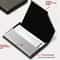 Premium Stainless Steel & Leather Business Card Holder Case