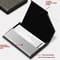 Premium Stainless Steel & Leather Business Card Holder Case