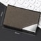 Premium Stainless Steel & Leather Business Card Holder Case