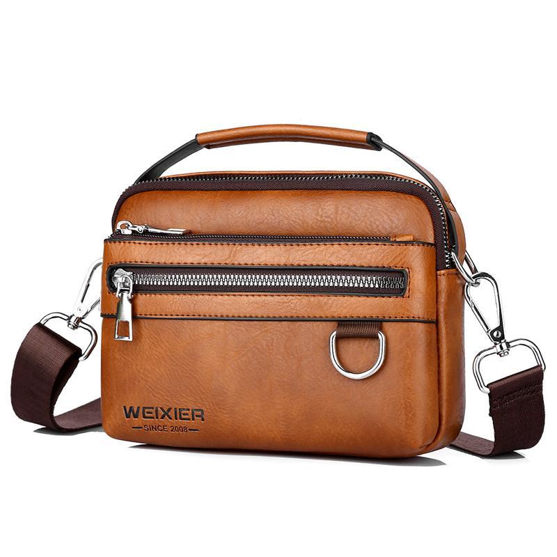 Men Waterproof Minimalist Crossbody Shoulder Bag With Adjustable Strap 8