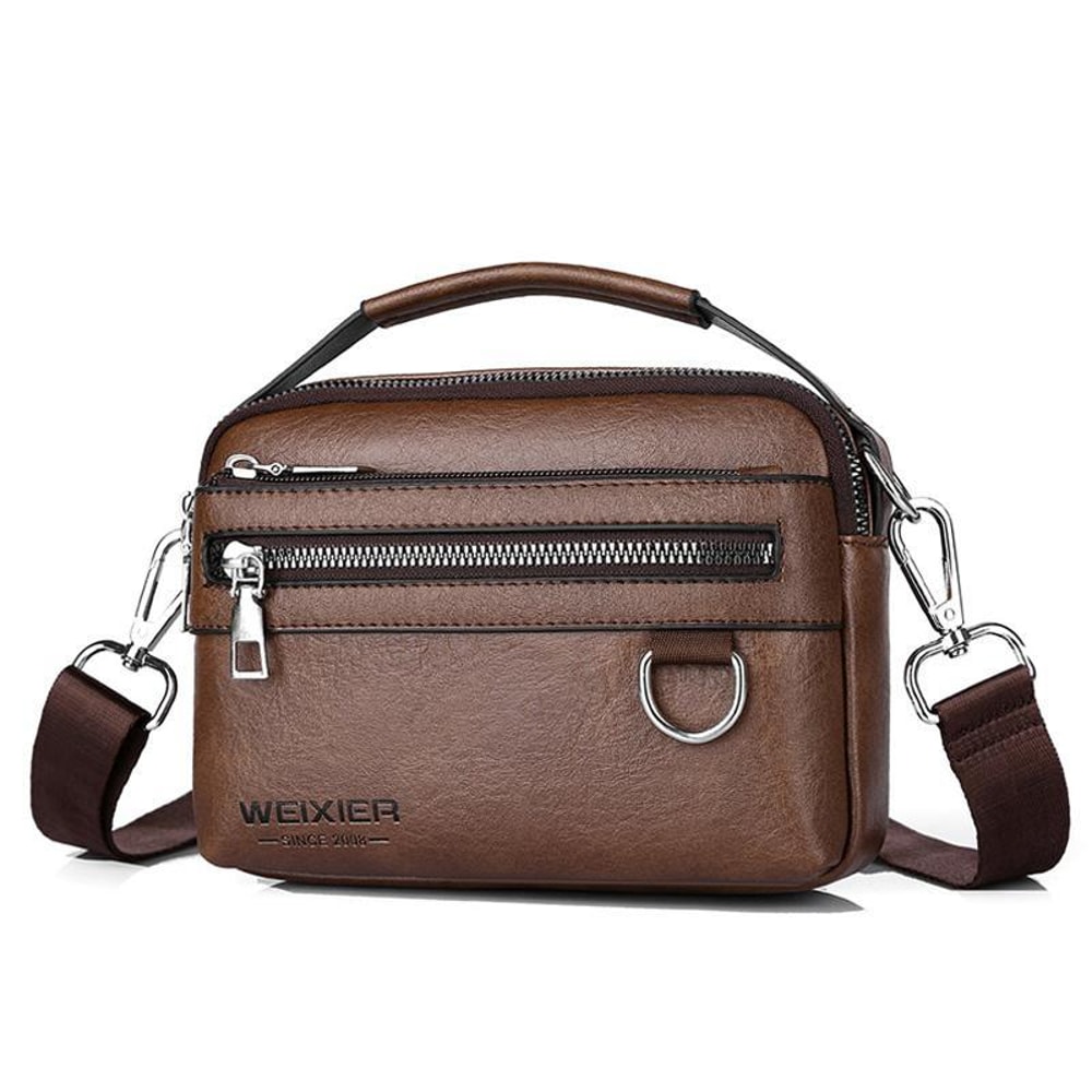 Men Waterproof Minimalist Crossbody Shoulder Bag With Adjustable Strap 9