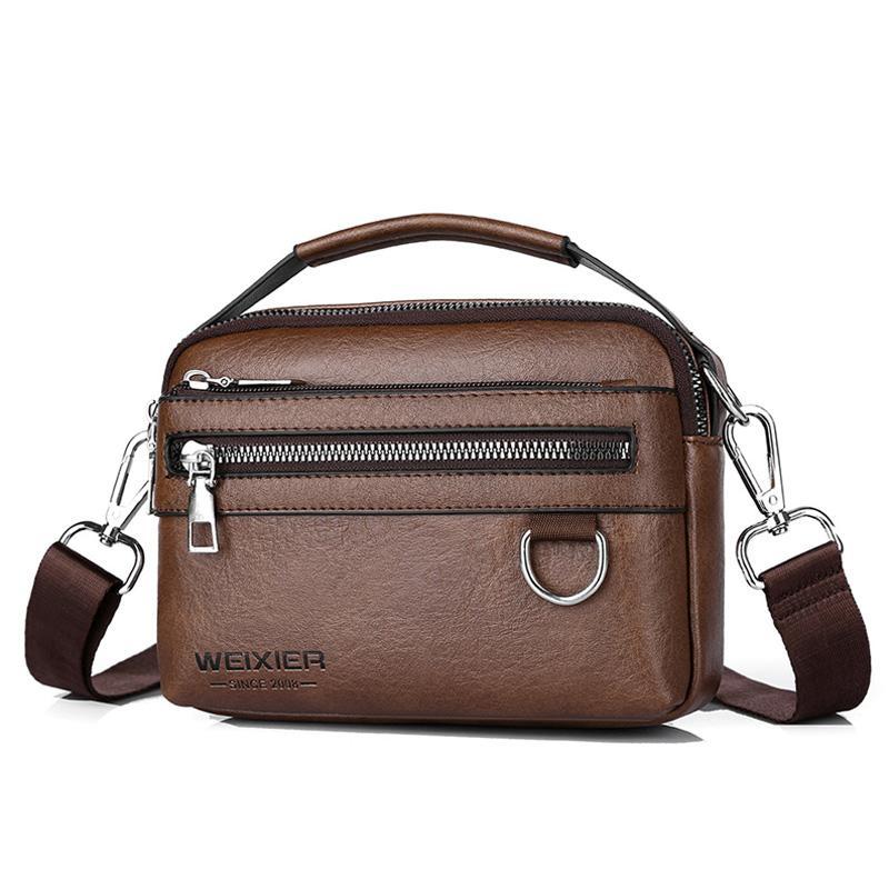 Men Waterproof Minimalist Crossbody Shoulder Bag With Adjustable Strap 9