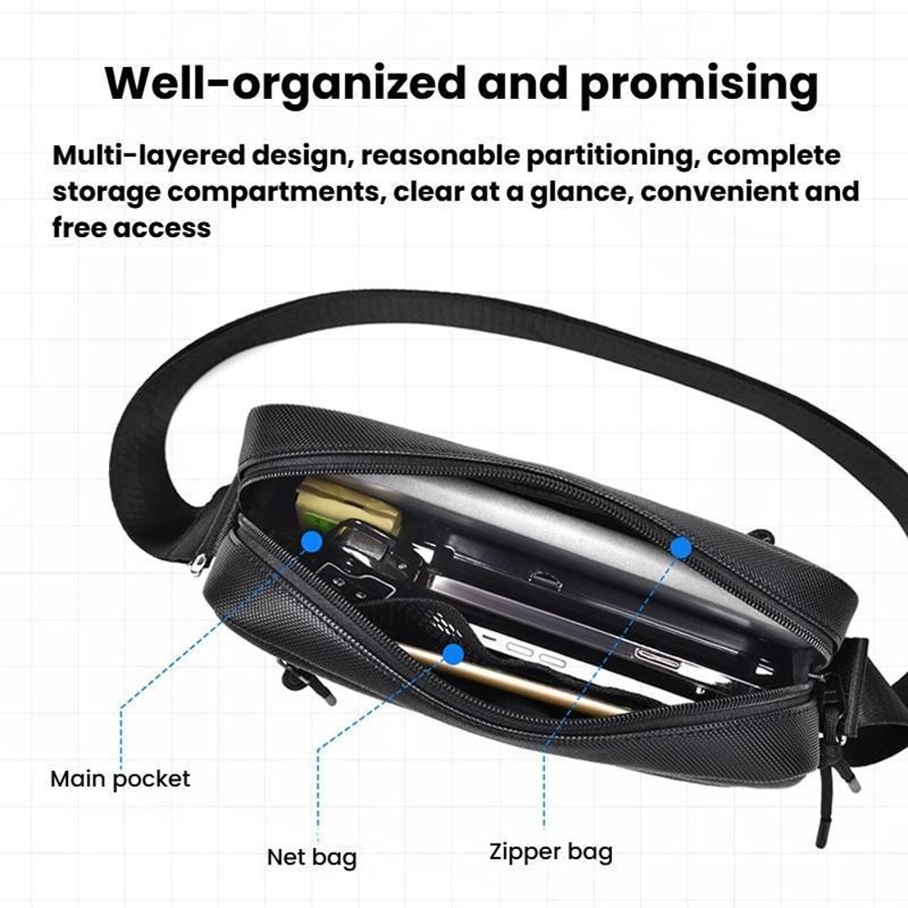 Men Large Capacity Portable Crossbody Shoulder Bag