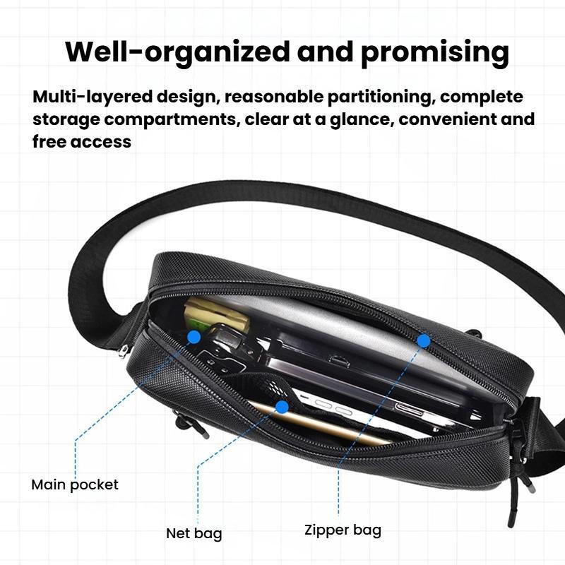 Men Large Capacity Portable Crossbody Shoulder Bag