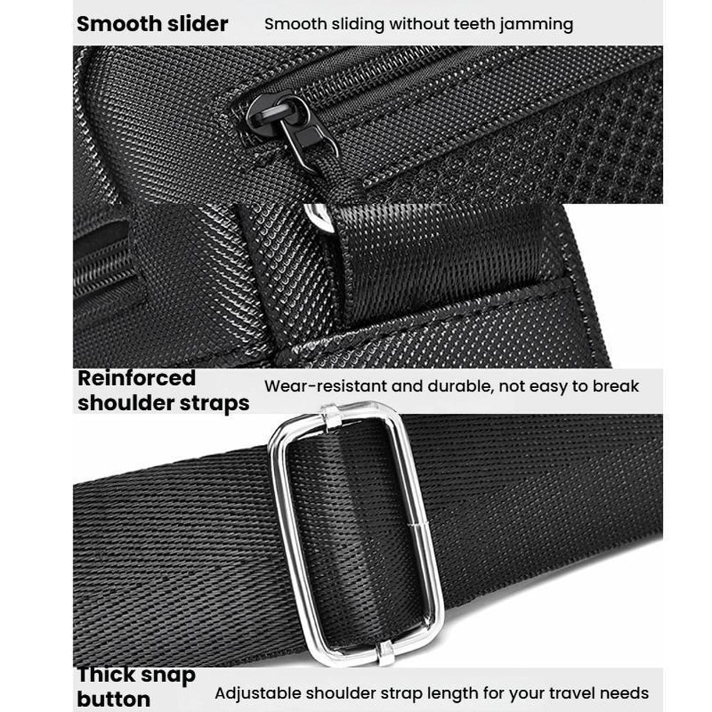 Men Large Capacity Portable Crossbody Shoulder Bag