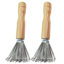 stainless steel comb cleaning brush set, deep hair removal tool for cushioned & grooming brushes