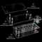 Premium Acrylic Makeup Organizer & Lipstick Organizer Stand 36 Slots, Clear Cosmetic Display Stand