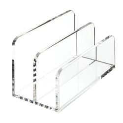 clear acrylic desk file organizer & desktop storage rack